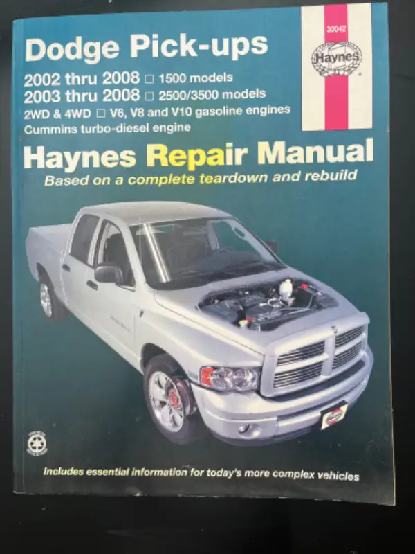 Dodge Pick-ups livre instructions réparation in Textbooks in Victoriaville - Image 2