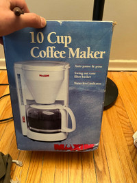 BRAND NEW Old School Maxim 10 Cup Coffee Maker