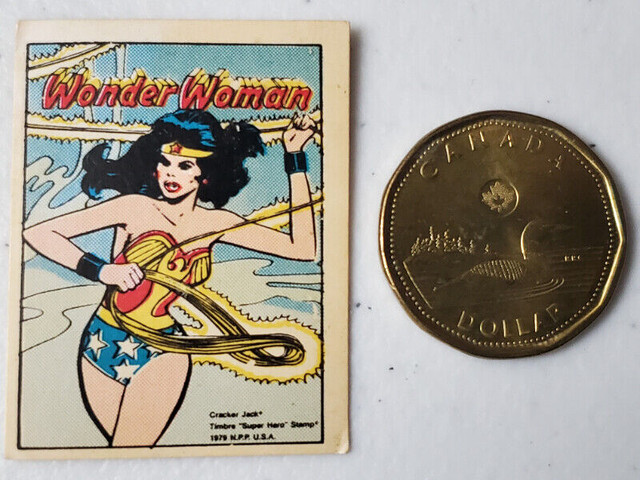 1979 Cracker jack Wonder Woman stamp card dc marvel comics psa in Arts & Collectibles in City of Toronto
