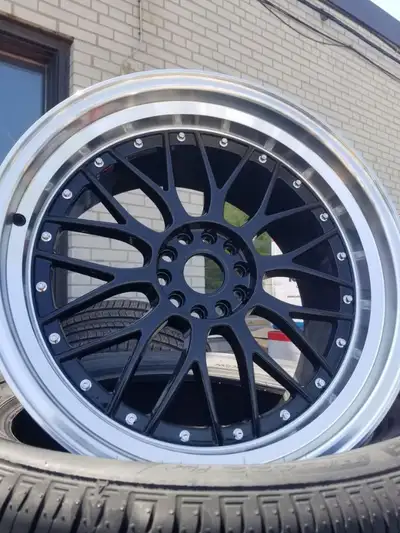 New XXR 521 Black / ML 20x8.5 +32 73.1 5X114.3 5X120 $ 1450 plus hst per set of 4 rims NEW tires add...