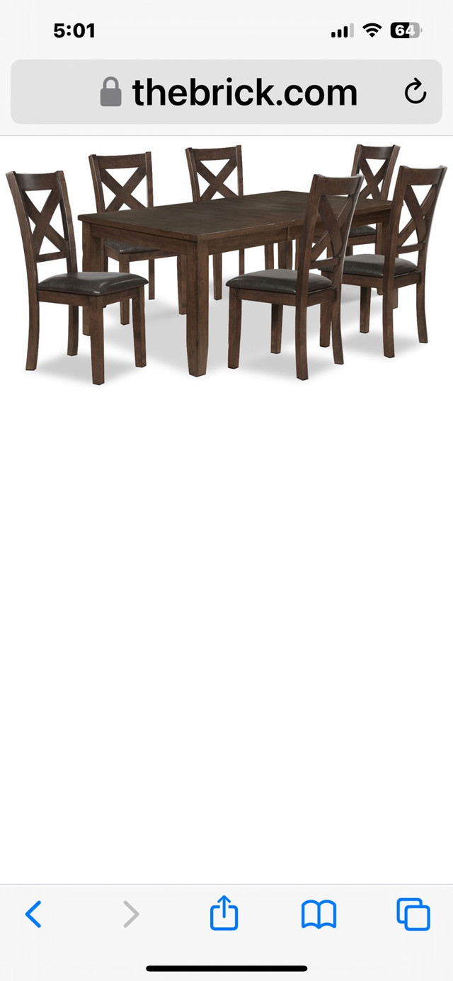Dining table with 4 chairs  dans Dining Tables & Sets in Winnipeg - Image 2
