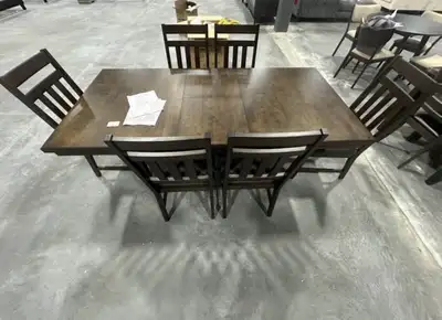 Dining Set of 7 pieces ( a table and 6 chairs) NEW, View more