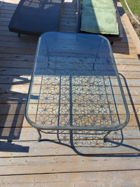 patio glass top table
