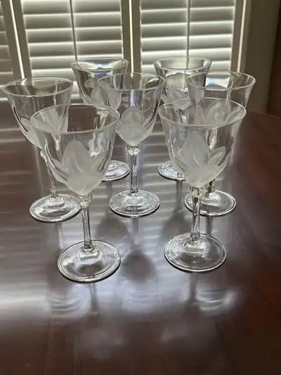 Durand Crystal Wine Glasses, View more