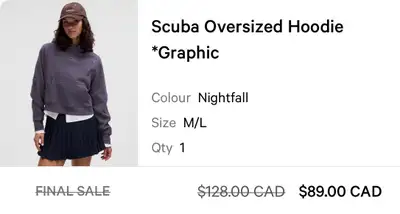 Lululemon Scuba Oversized Hoodie, View more