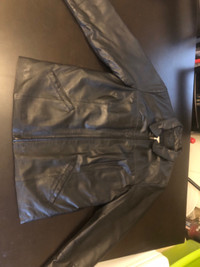 Women’s large leather jacket