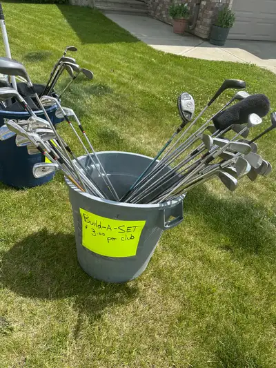 Misc golf clubs 3 bucks each, View more