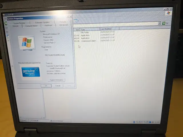 Laptop WinXP,Pentium M 1.8GHz,40GB HDD,DVD,WIFI,495Mb RAM,LPT63838168993537122