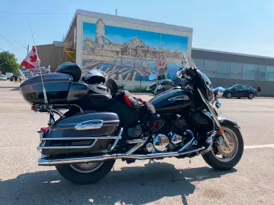 Bike is in good shape and in riding condition. Comes with Mustang seat and highway pegs for all day...