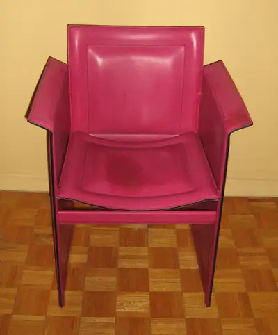 Postmodern Leather Armchair "Solaria" by Arrben, Italy, 1980s, View more