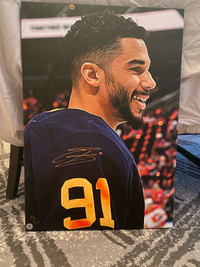 Evander Kane autographed Limited Edition canvas with COA