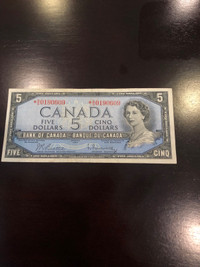 1954 Modified Canadian Bill $5