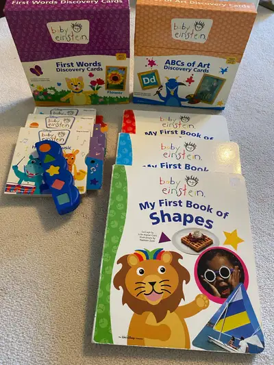 Baby Einstein lot - books and discovery cards, View more