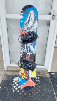 Firefly 130cm snowboard with bindings