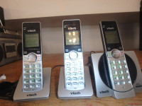3 VTECH CORDLESS PHONES FOR LAND LINE
