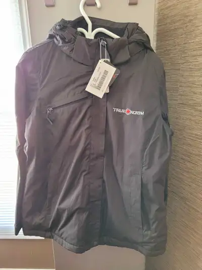 True North women's winter large black coat, View more