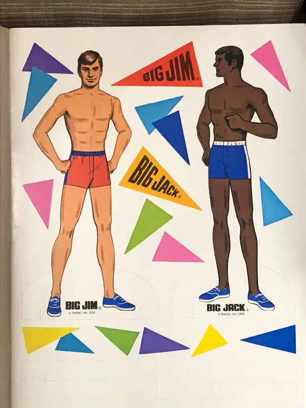 Big Jim and Big Jack Play Figures Paper Dolls 1976 Whitman in Toys & Games in Winnipeg - Image 3