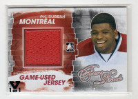 CARTE DE HOCKEY Game Used Jerseys Blue/Red #M49 P.K. Subban