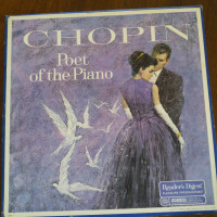 Chopin, Poet Of The Piano. 4 LP Record set. vintage.