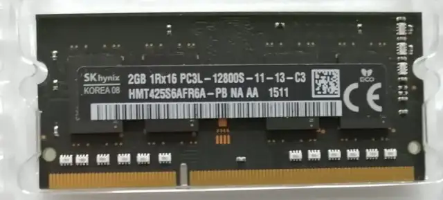 Laptop 2GB (DDR3L), 1GB DDR2, 512MB DDR2 working in System Components in Mississauga / Peel Region - Image 2