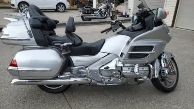 2008 Honda Goldwing GL1800 ABS. GPS Model ID# 1HFSC475*8A 6-cyl 1800 cc 142,300 KM Includes mounted...