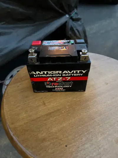 DRZ400SM Lithium auto jumping battery. Barely used, only 2 months. Brand new.