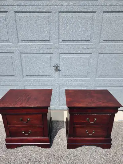 ***Pair of Cherry All Wooden Nightstands***, View more