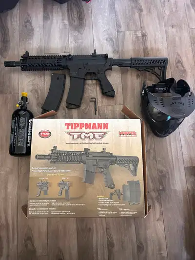 Tippmann TMC avec cylindre de 300 psi et masque HK-ARMY, View more