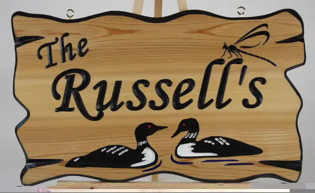 Custom Carved Select Cedar or Fir Wood Signs: Vancouver in Patio & Garden Furniture in Vancouver - Image 10