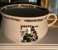Lord Nelson Pottery Chamber Pot with Victorian Advertisement