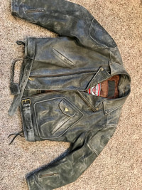 First Gear leather motorcycle jacket