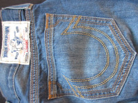 blue Men`s True Religion Jeans, made in Mexico, 36 X 28. $30.00