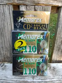 Memorex CD2 110 Minute Blank Recording Tapes, Chrome, 2 Pck