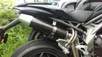 Trident Exhausts (UK) Dual Carbon Fiber Slimline Mufflers *NEW*