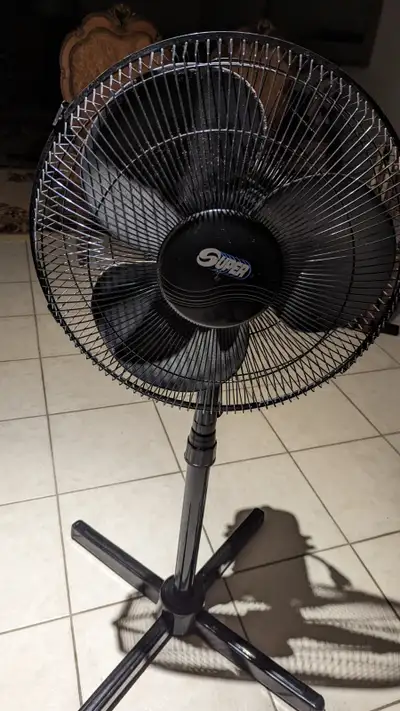 Adjustable Height/Tilt Rotating Head Cooling Fan with 3 Speed, View more