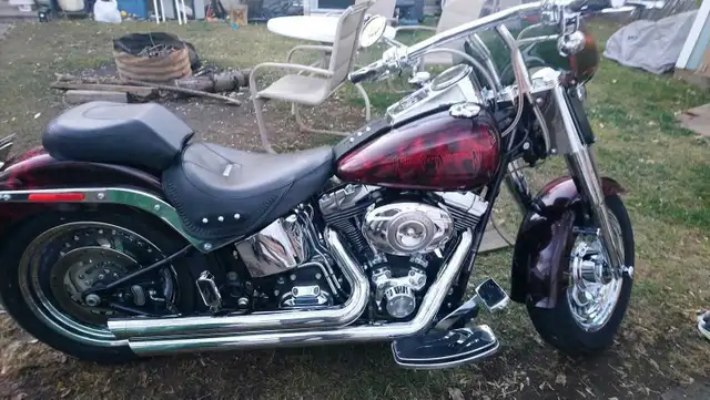 Harley Davidson fatboy 09 in Street, Cruisers & Choppers in Calgary - Image 2