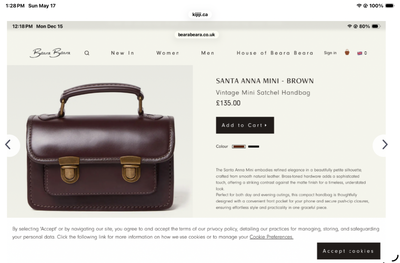 Beara Beara UK Leather Crossbody Purse, View more