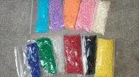4mm X 7mm PONY BEADS MULTIPLE COLORS