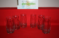 New Boxed Set Of 6 Glass Tumblers $4.00