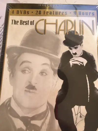 4 Charlie Chaplin DVDs---9 hours-28 movies, View more