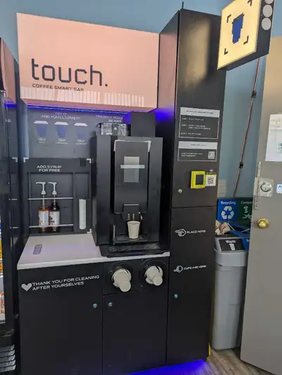 If the post is on, this coffee bar stand is available. Franchisee right take over. Comes with locati...