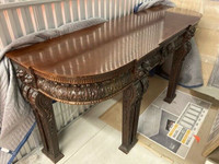 Table console du 19e siècle / 19t century Mahogany Console Table