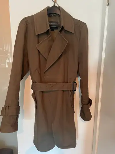 Authentic Mackage Green Trench coat size 42, View more
