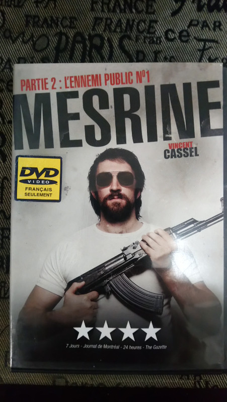 Mesrine Parie 2: l'ennemi public n°1 DVD | CD, DVD et Blu-ray | Ville de  Montréal | Kijiji