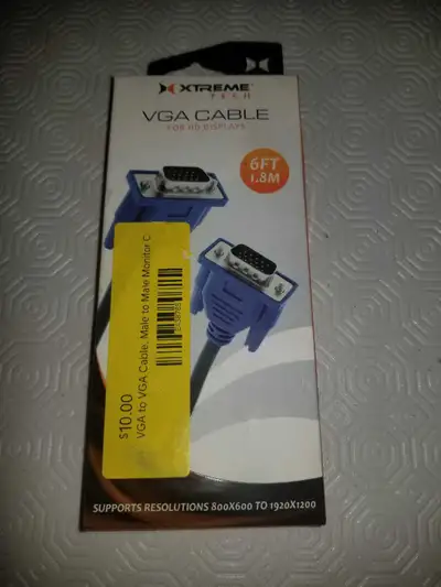 Xtreme Tech VGA Cable 6 Feet Long long Brand New , View more
