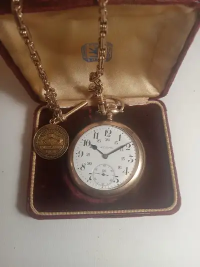 My grandfather's watch awarded to him in 1920 by the City of Welland for his service on the Western...