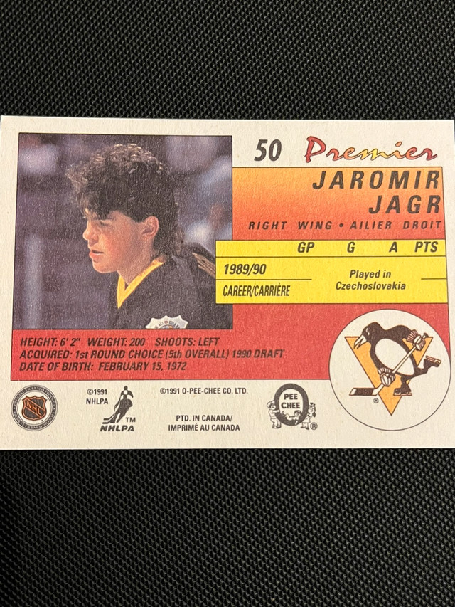 Jaromir Jagr Rookie Cards in Hockey in City of Halifax - Image 4