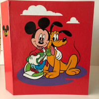Mickey Mouse Pluto Photo Album Disney Scrapbook Binder 70 Insert
