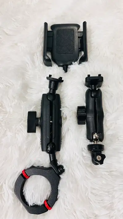 Various type of motorcycle or bicycle Camera mount and extensions There’s 1” ball mount and swivel m...