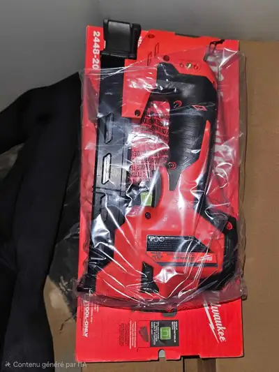 Agrafeuse pour câbles Milwaukee M12 2448-20 (Outil seul - Neuf), View more